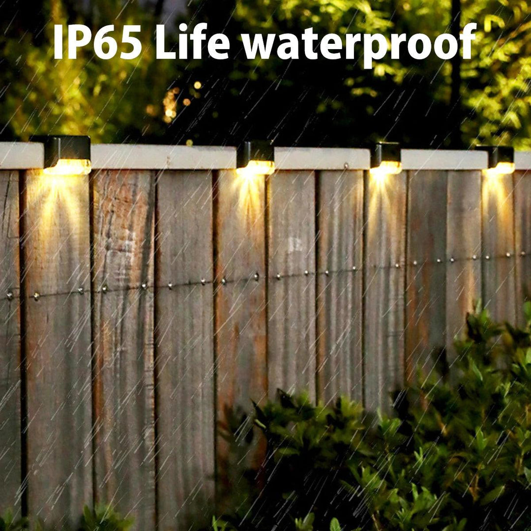 Solar Deck Lights - Waterproof LED Solar Step Lights for Outdoor Deck, Stairs, and Garden Pathway Lighting - 4/8/12/16 pcs Packs