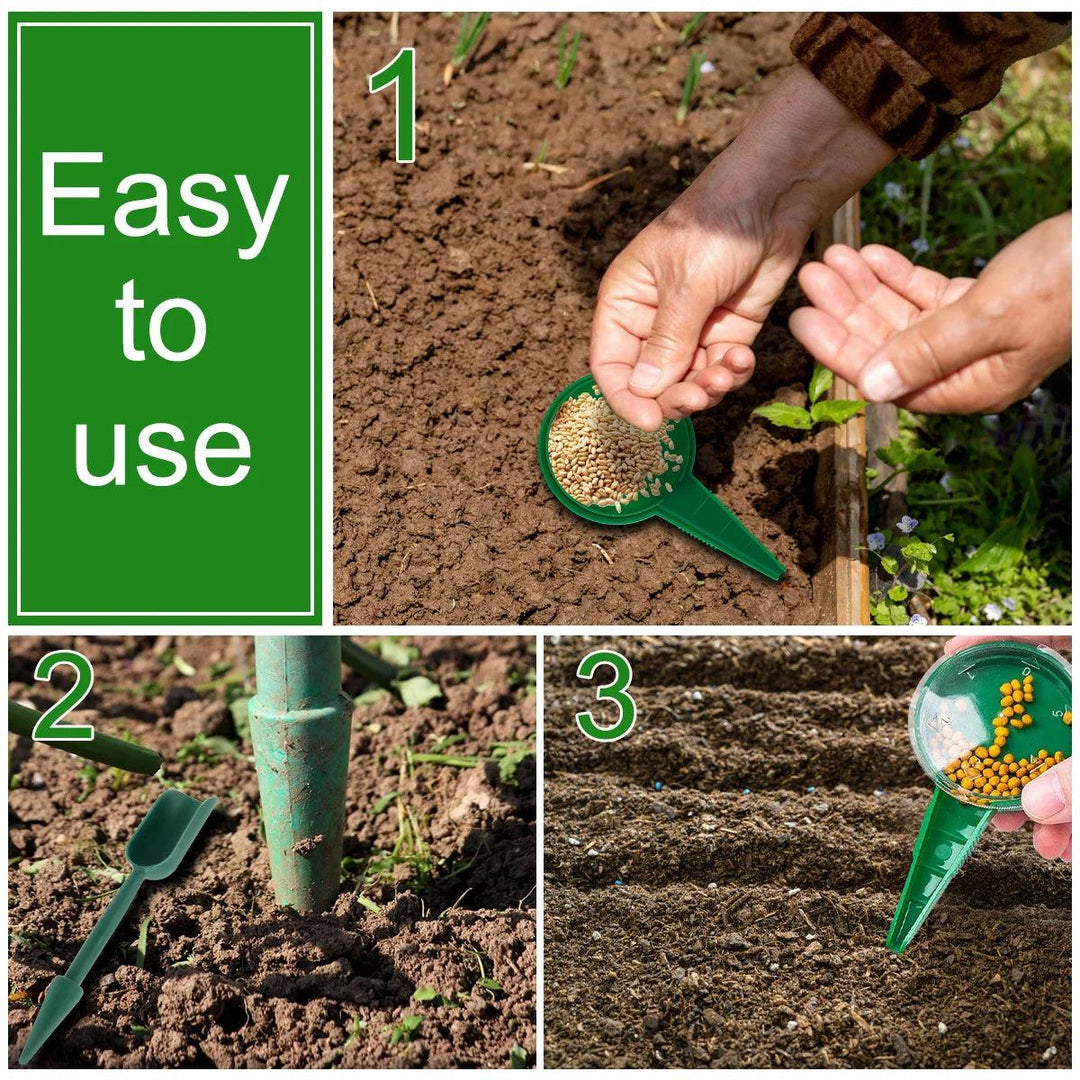 Mini Seeder Manual Seed Planter - Adjustable Multi-Functional Handheld Tool for Gardening, Flower, and Plant Sowing