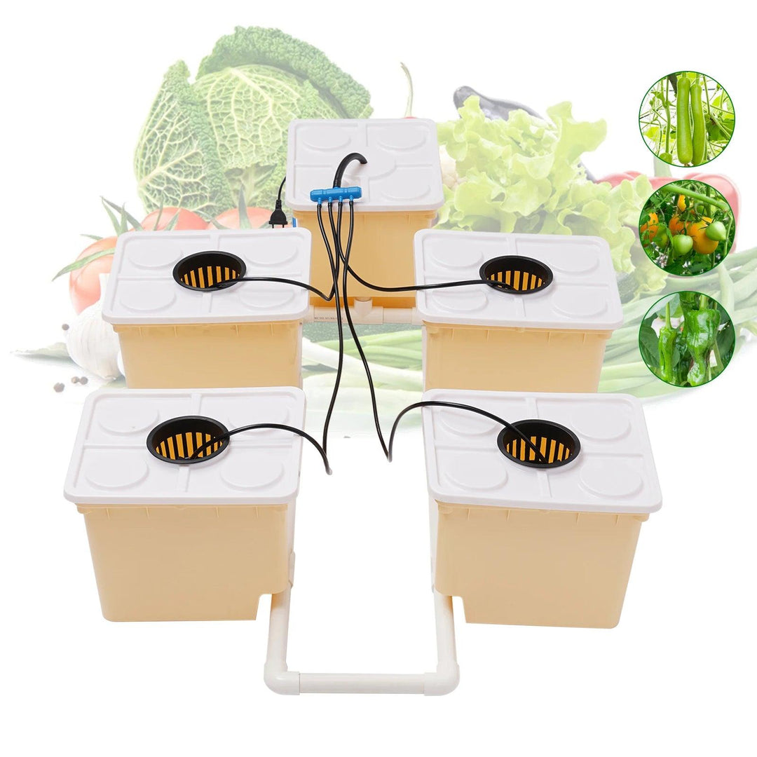 11L Vegetable Aquaponic Kit - Hydroponic Dutch Bucket Drip System for Efficient Plant Growing