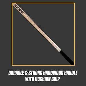 48-inch Tine Steel Pitch Fork with Hardwood Handle, Ideal Garden Pitchfork Tool for Manure, Mulch, and Compost