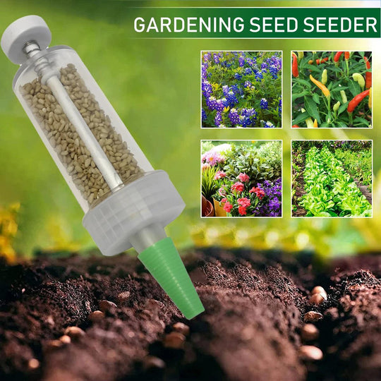 Mini Seeder Manual Seed Planter - Adjustable Multi-Functional Handheld Tool for Gardening, Flower, and Plant Sowing