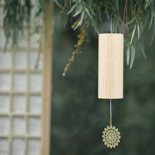 Bamboo Wind Chimes for Outdoor Garden | Natural Bamboo Windbell | Wooden Wind Chimes Meditation Decor | Relaxation & Positive Energy