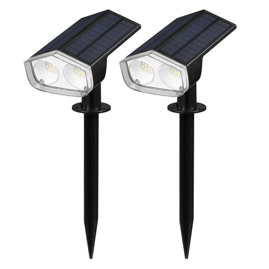 Solar Spot Lights Outdoor - Waterproof LED Landscape Spotlight for Garden, Patio, Yard, and Fence