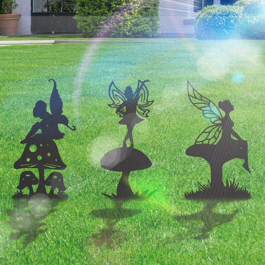 1PC Decorative Metal Garden Stakes for Yards - Fairy Silhouette Garden Stakes Decor | Decorative Garden Stake for Patio & Lawn