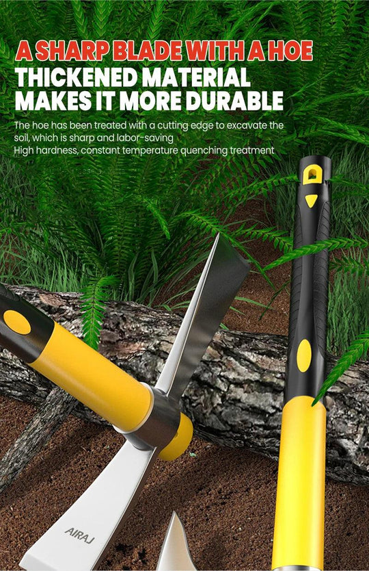 Pick Axe Tool - High Hardness Steel Garden Pickaxe for Loose Soil & Outdoor Use