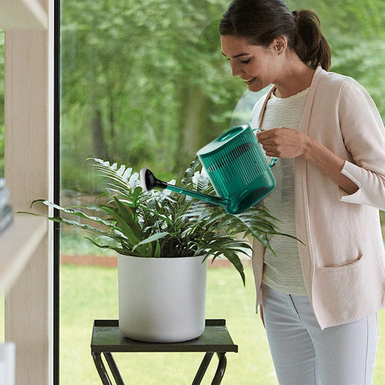 1800ML Watering Can with Sprinkler Head Plastic Watering Can with Long Spout Modern Water Can for Indoor Outdoor Plants Flower