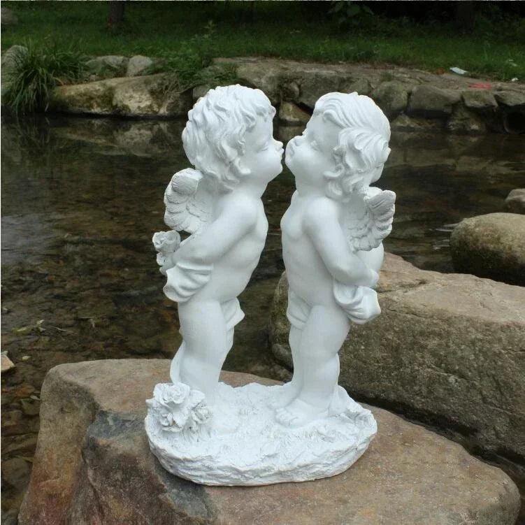 Multiple Outdoor Resin Angel Statues - Garden Decoration, Angel Figurine, and Angel Sculpture