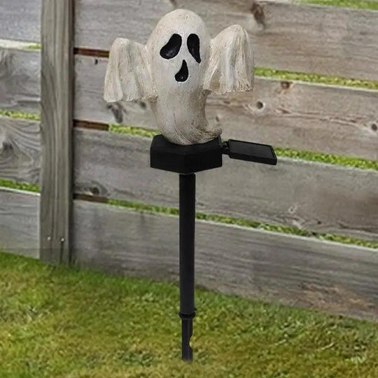 Halloween Solar Pathway Lights – Ghost Stake Light, LED Waterproof Outdoor Pathway Decorations