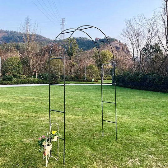 Metal Garden Arch Trellis | Decorative Arched Trellis for Climbing Plants | Ideal for Outdoor Gardens, Weddings, and Party Decor