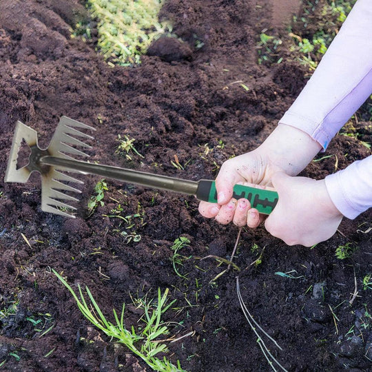 Stainless Steel Weeding Tool - Long Handled Garden Weeder for Grass & Root Removal, Soil Loosening