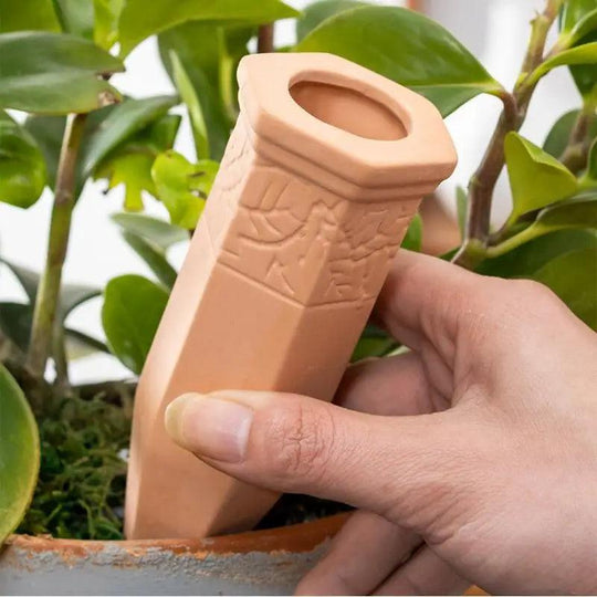 4PCS Automatic Plant watering Stake - Terracotta flowerpot Dripper Home Garden Flower Plants Drip Irrigation Watering Devices