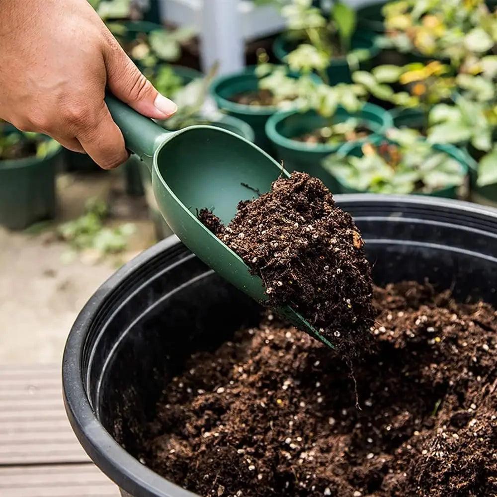 Multifunctional Garden Shovel and Hand Trowel - Plastic Planting, Digging, and Transplanting Tool