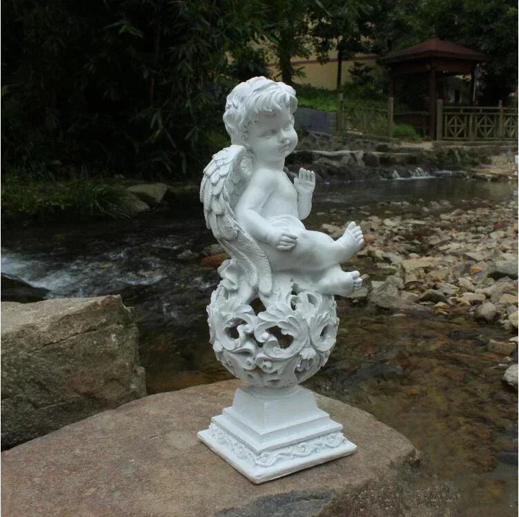 Multiple Outdoor Resin Angel Statues - Garden Decoration, Angel Figurine, and Angel Sculpture