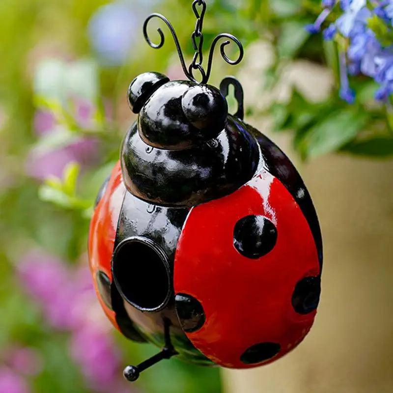 Unique Birdhouses for Sale | Decorative Metal Bird House Decor for Outdoor Hanging - Perfect for Chickadee & Hummingbird