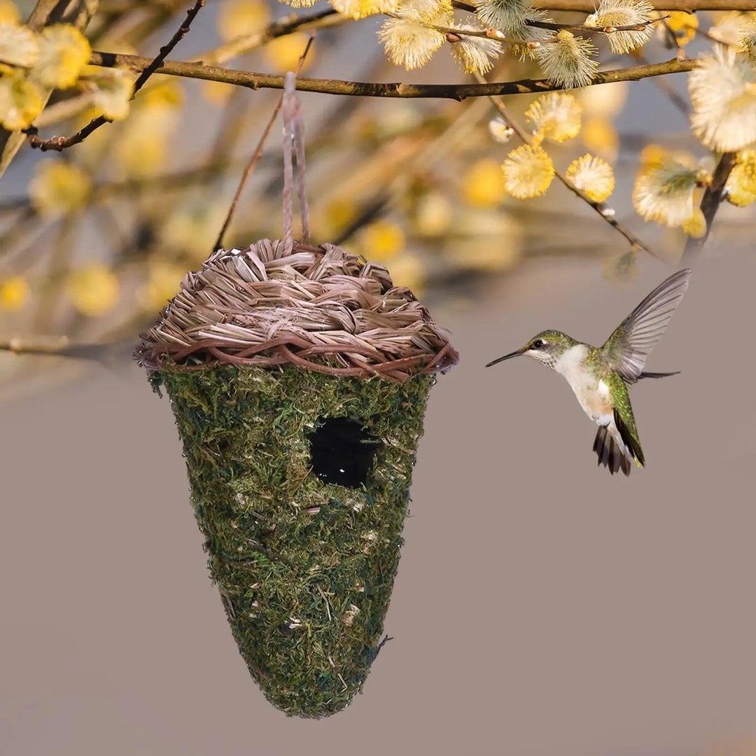 Unique Hanging Birdhouse Kit for Hummingbird, Gourd Birdhouses Decor for Outdoor Patio, Garden, and Backyard - Cozy Nesting Place