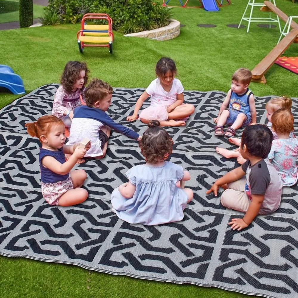 9' x 12' Outdoor Rug, Premium Plastic Straw Rug for Patio, Deck, and More – Reversible, UV Stabilized, Available in 5' x 8', 9' x 12', 9' x 18' Sizes