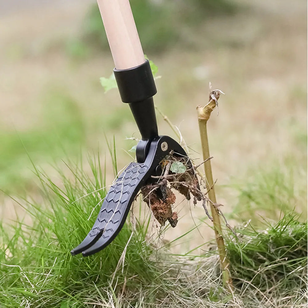 Weeding Head Replacement Claw Tool - Metal Foot Pedal Weed Puller for Stand-Up Gardening and Root Removal