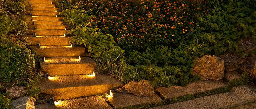 8/12-Piece Solar LED Stair Lights for Outdoor Steps – Waterproof, Easy Installation Step Lights for Front Porch, Deck, and Patio