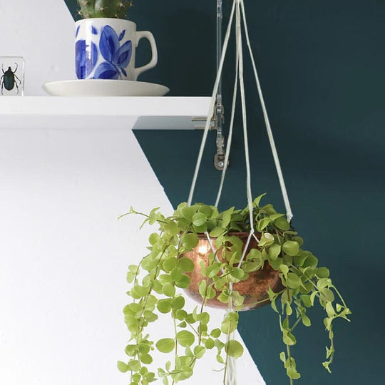 Indoor Wall Planters - Hanging Flower Pots, Vertical Garden Planters, Wall-Mounted Macrame Plant Hangers for Home and Garden Decor