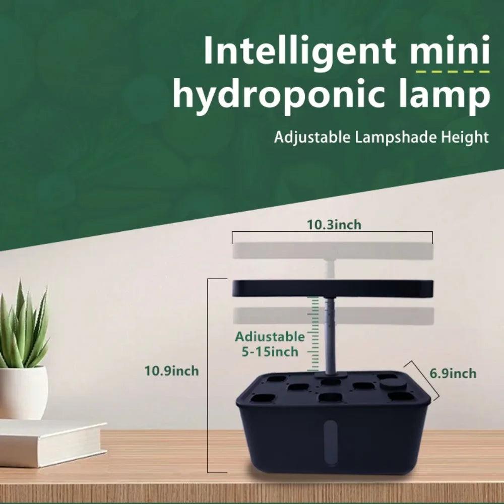 Plant Hydroponic Machine with Lifting Rod – Intelligent Flowerpot with LED Lights for Vegetables, Modern Household Hydroponic System