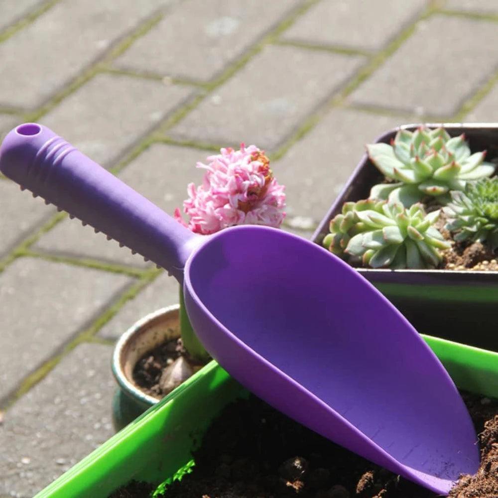 Multifunctional Garden Shovel and Hand Trowel - Plastic Planting, Digging, and Transplanting Tool