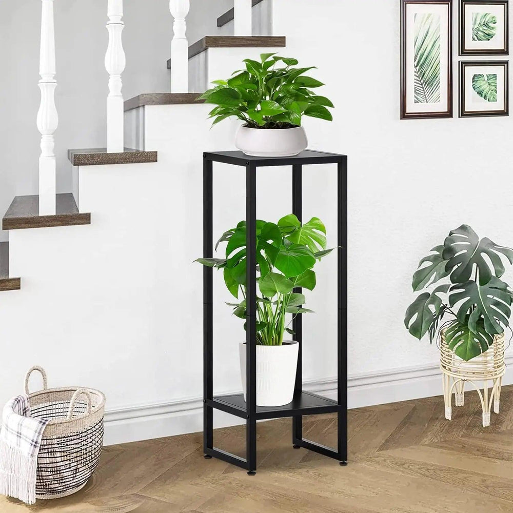 37.4" Tall Plant Pedestal Stand, Black Metal Plant Stand for Large Indoor Plants, Planter Pedestal & Urn, Stylish Pedestal Stands for Home Decor