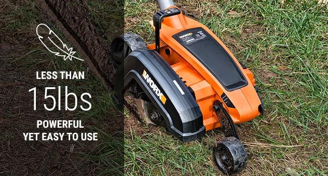 12 Amp Electric Lawn Edger & Trencher, 7.5 Inch, Orange and Black - Best Electric Lawn Edger for Precise Garden Edging