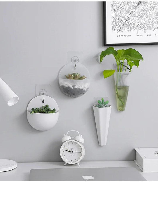 Indoor & Outdoor Wall Planters: Hydroponic Flower Pot, Vertical Garden, Wall Hanging & Mounted Plant Holders