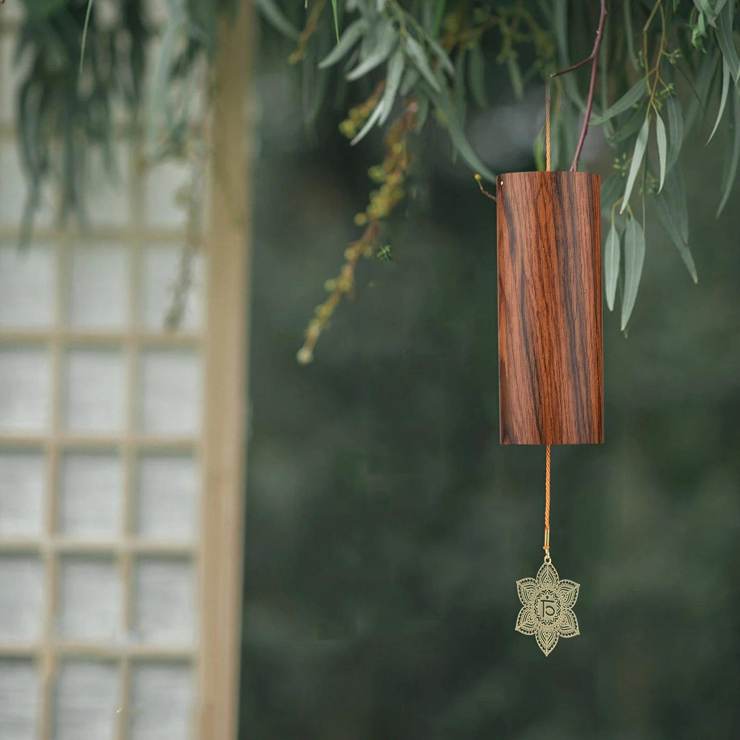 Bamboo Wind Chimes for Outdoor Garden | Natural Bamboo Windbell | Wooden Wind Chimes Meditation Decor | Relaxation & Positive Energy