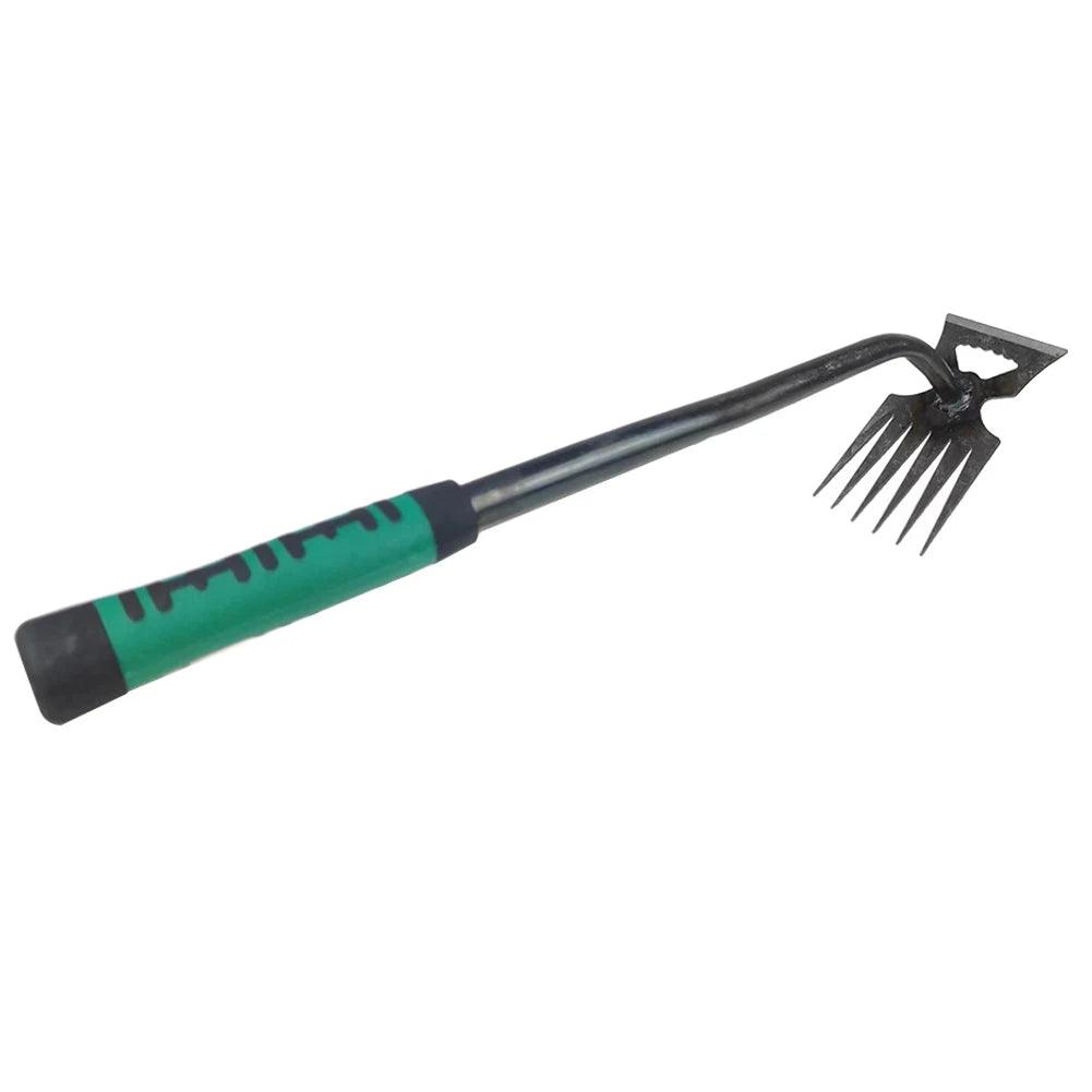 Stainless Steel Weeding Tool - Long Handled Garden Weeder for Grass & Root Removal, Soil Loosening