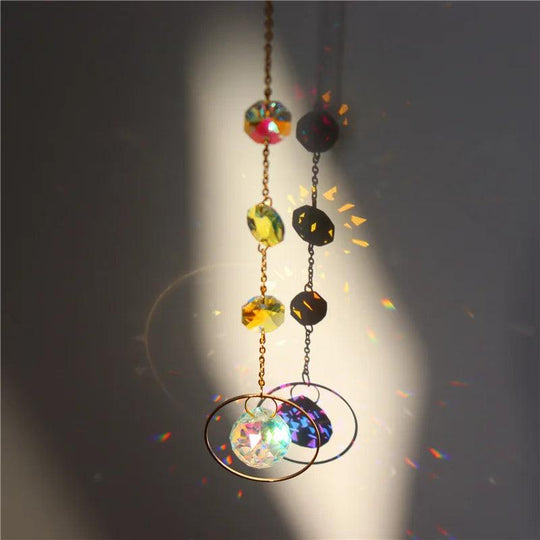 Crystal Suncatchers for Windows & Garden - Exquisite Sun Catcher Prisms with Hanging Crystals