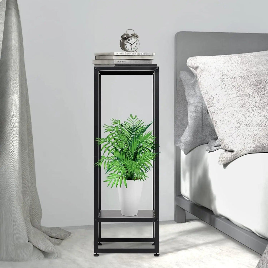 37.4" Tall Plant Pedestal Stand, Black Metal Plant Stand for Large Indoor Plants, Planter Pedestal & Urn, Stylish Pedestal Stands for Home Decor