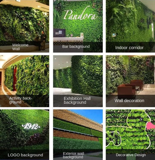 Artificial Grass Wall Backdrop | Boxwood Hedge Panels for Wall Decor | Wedding & Event Backdrop | PE Plastic Turf | 25"x25" Panels (5/10/20 Pcs)