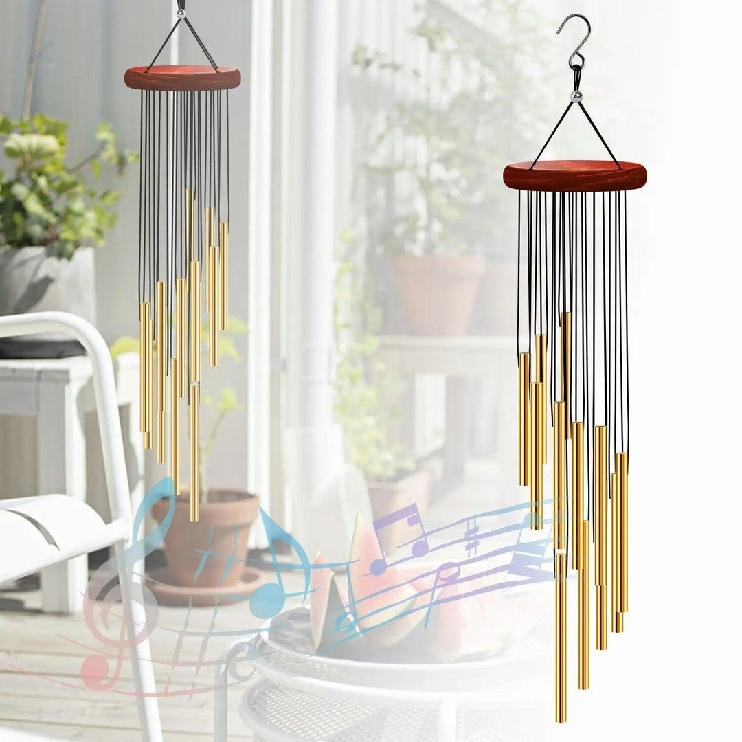 Memorial Wind Chimes for Sympathy, Personalized Corinthian Bells Chimes - Durable Outdoor Decor & Funeral Gifts