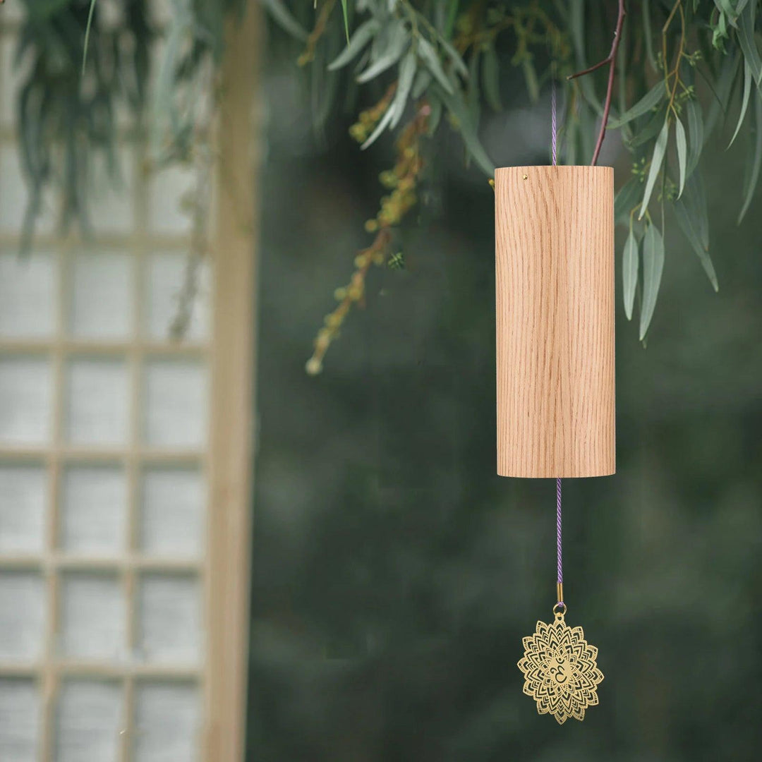 Bamboo Wind Chimes for Outdoor Garden | Natural Bamboo Windbell | Wooden Wind Chimes Meditation Decor | Relaxation & Positive Energy