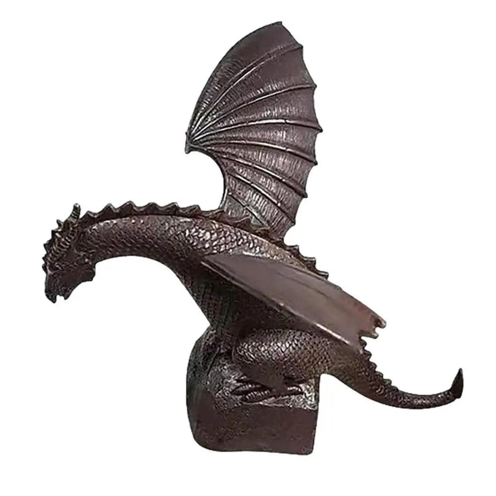 Small Garden Fountain Dragon Statue - Water Spray Dragon Pattern Resin Fountain Sculpture for Outdoor Garden Decor