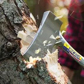 26-Inch Splitting Axe - Wood Splitting Tool with All Steel Construction & Shock Reduction Grip - Best Axe for Splitting Wood & Logs