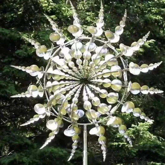 Unique Stainless Steel Wind Sculptures & Kinetic Art Wind Spinners | 3D Metal Wind-Powered Lawn Decor