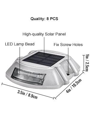 Solar LED Driveway Lights Outdoor Waterproof 6 LEDs Pathway, Walkway, and Driveway Lighting