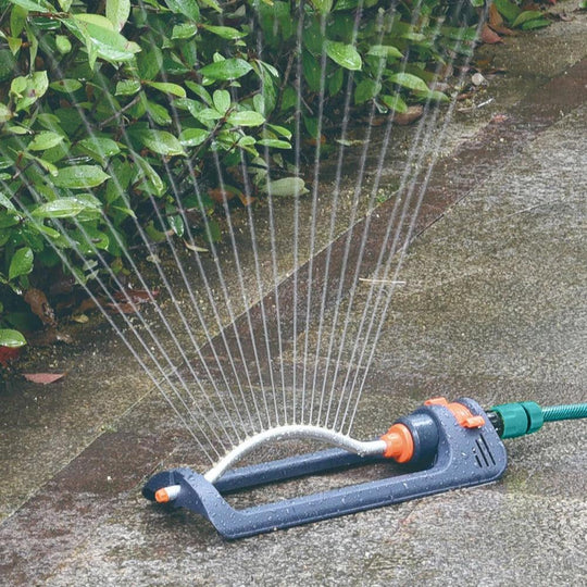 Oscillating Water Sprinkler with 19 Nozzles – 4 Modes for Large Area Coverage in Yard, Garden, and Lawn