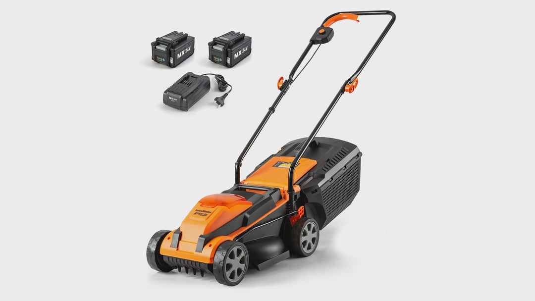 24V 13" Cordless Lawn Mower with Push Battery and Charger