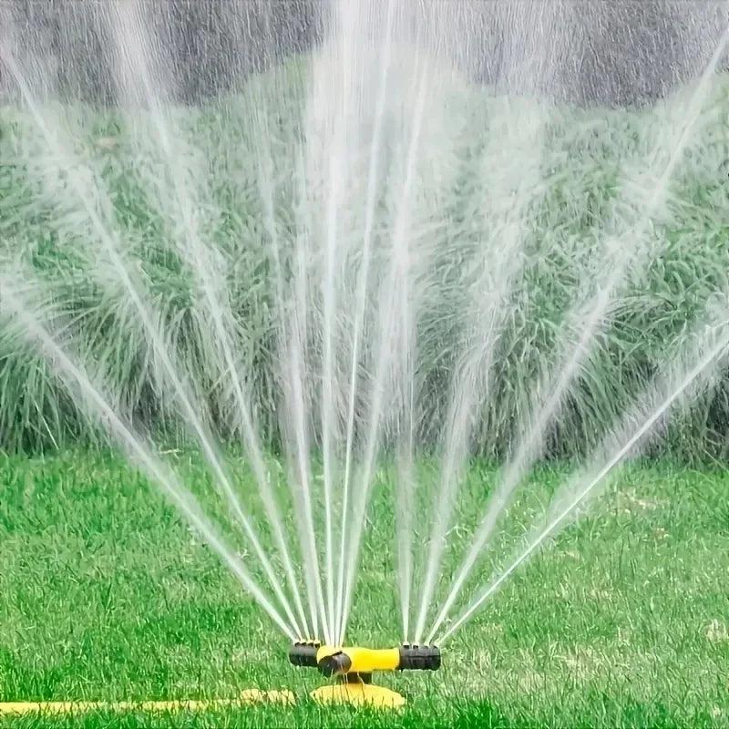 360 Degree Automatic Rotating Garden Water Sprinkler for Lawn, Large Area Irrigation Water Sprayer for Garden, Yard, and Grass